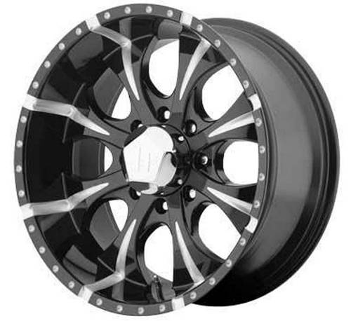 Helo HE791 Maxx Gloss Black Wheel With Milled Accents