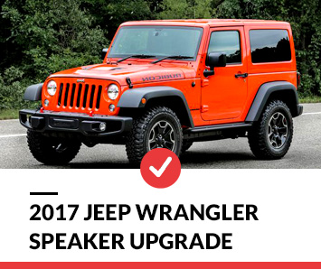 2017 Jeep Wrangler Speaker Upgrade